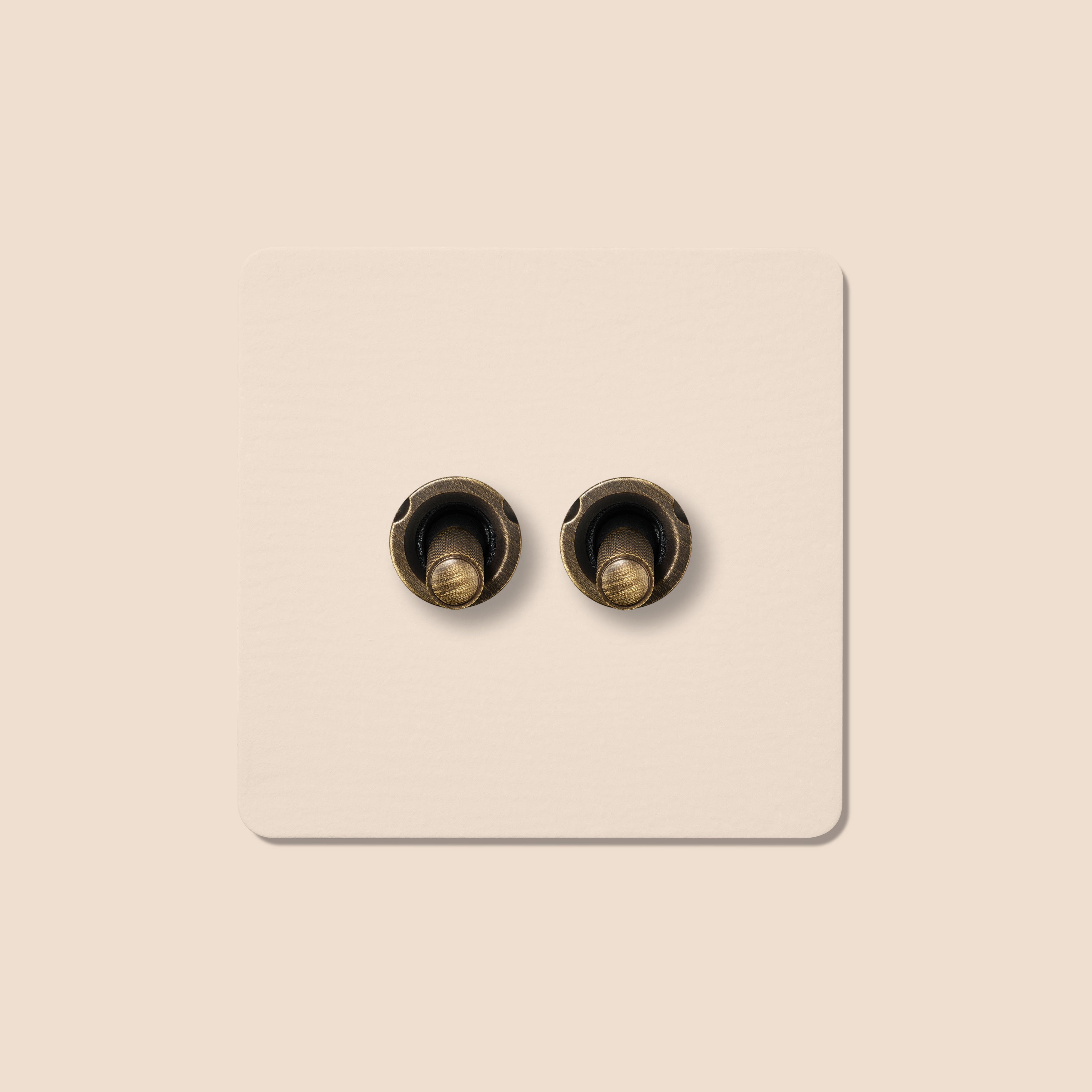 Plank Hardware Electric KEPLER 2G Paintable Two Way Toggle Switch - Antique Brass