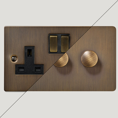 Antique Brass Switches & Sockets