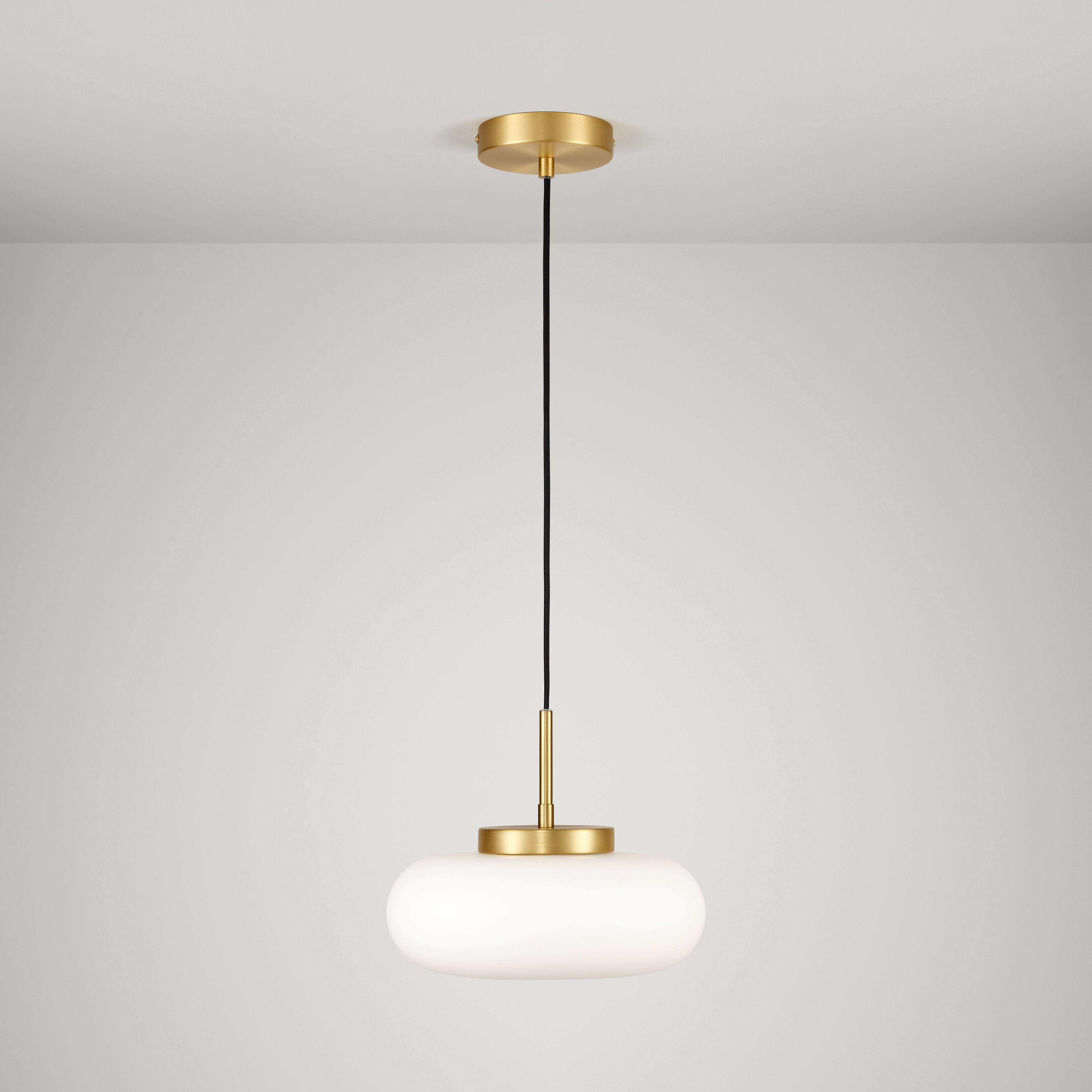 Plank Hardware Lighting MARIN Glass Pendant Light - Brass