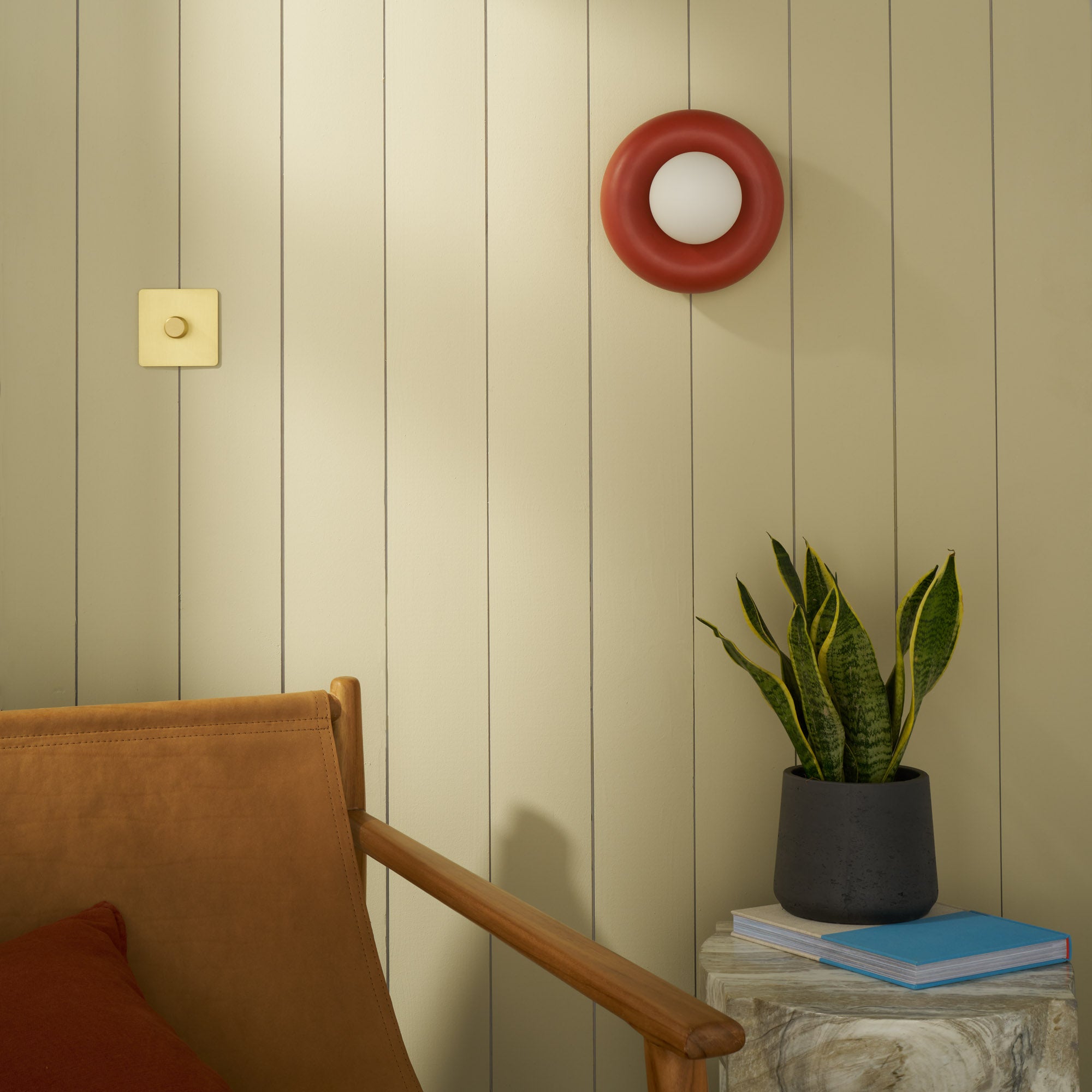 Plank Hardware Lighting NOVI Doughnut Wall Light - Rust Red