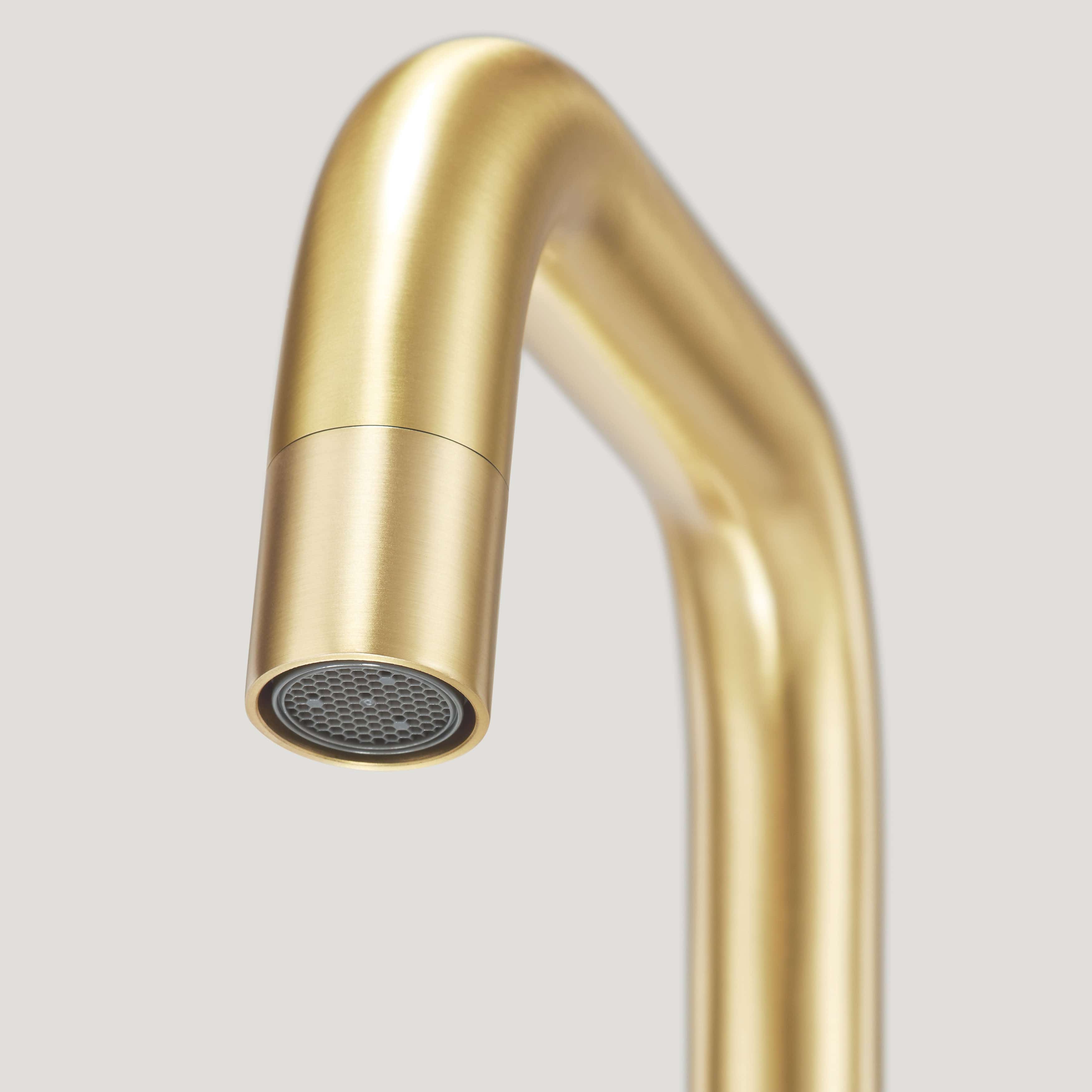 Plank Hardware Taps ARMSTRONG Smooth Kitchen Mixer Tap - Brass